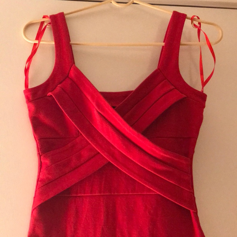 Red mini dress - Picture 2 of 4